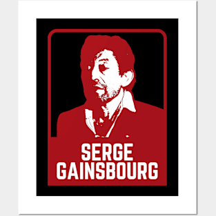 Serge gainsbourg ~~~ retro design Posters and Art